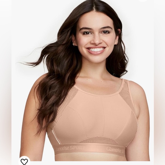 Glamorize women’s plus size No-sweat sports Bra wire free size 40D. Like new - Picture 3 of 10